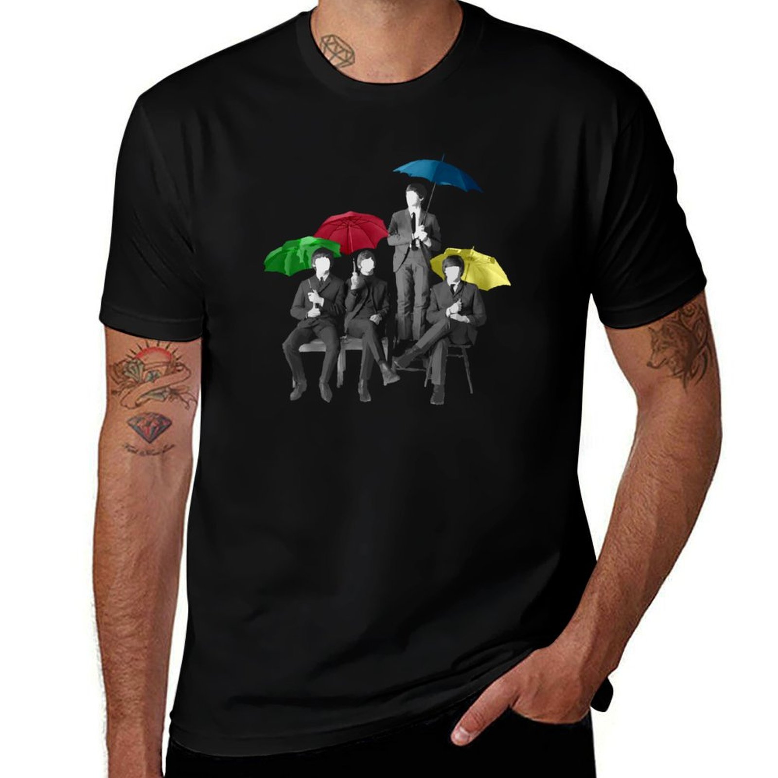 Men'S Fashion Umbrella - เสื้อยืดอัมเบรลลา แฟบ โฟร์เสื้อยืดผ้าฝ้ายแขนสั้นแฟชั่นลำลอง