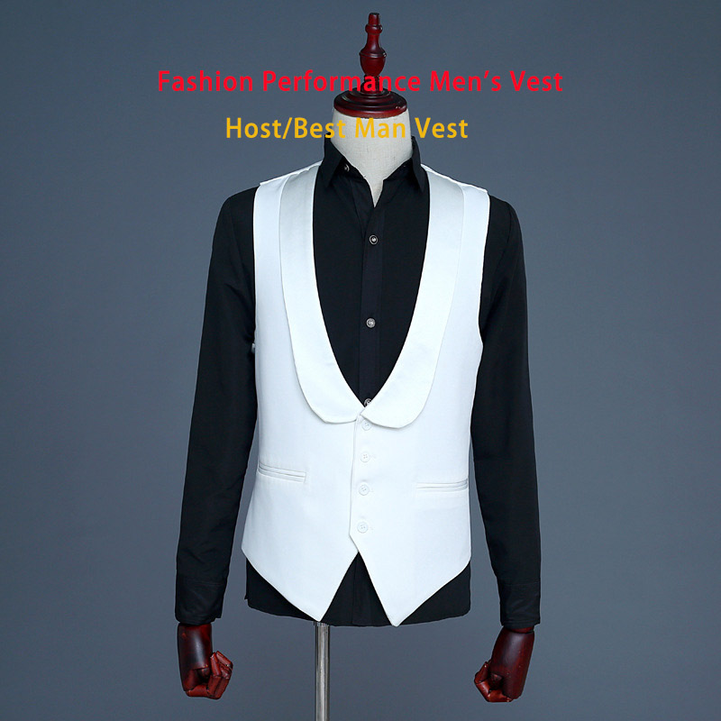 Men Fashion Photography - เสื้อกั๊กแฟชั่นสีขาวลายผลไม้สีเขียวสำหรับผู้ชาย ปี 2025 เสื้อกั๊กสีดำสำหรับเพื่อนเจ้าบ่าว/ถ่ายภาพในสตูดิโอ/พิธีกร/เจ้าภาพพิธี