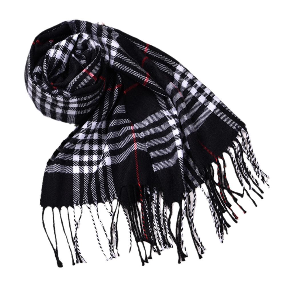 Men Scarf Wool - สไตล์อังกฤษฤดูหนาวผ้าพันคอ Faux Cashmere คู่ผ้าคลุมไหล่, ฤดูใบไม้ร่วง/ฤดูหนาว Bestseller