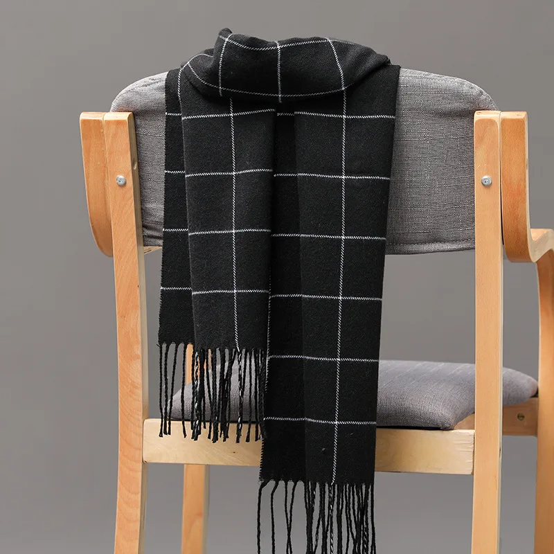 Men Scarf Wool - 2023 ใหม่ฤดูหนาวผู้ชายผ้าพันคอผ้าพันคอผ้าพันคอผ้าพันคอผ้าพันคอ Casual ยี่ห้อ Designer Pashmina