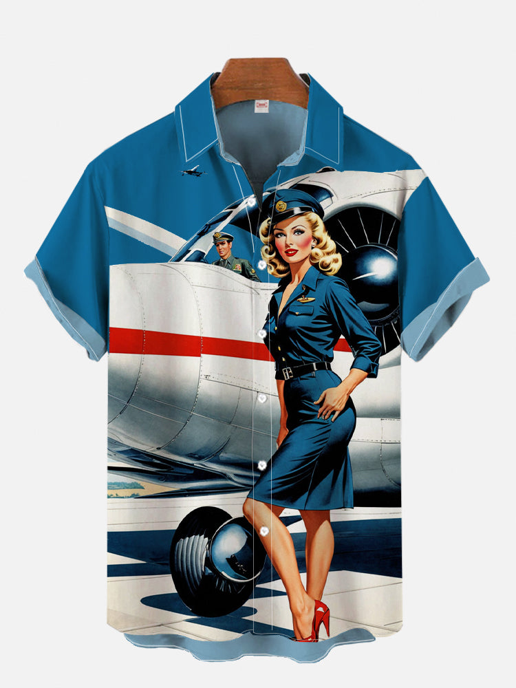Mens Fashion In 1980S - 1970S-1980S Vintage Pin Up Girl โปสเตอร์