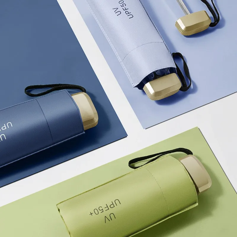 Men'S Fashion Umbrella - ร่มกันแดดขนาดเล็ก 5 พับ ป้องกันแสงแดด ป้องกันรังสีอัลตราไวโอเลต ขนาดเล็ก