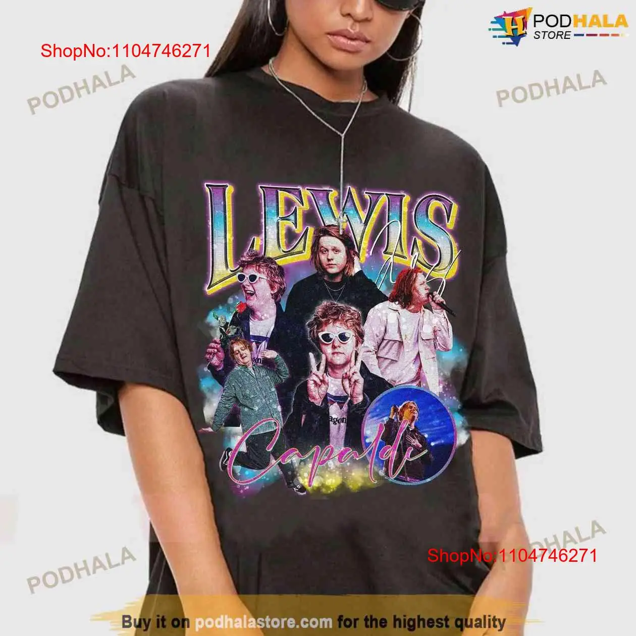 Mens Fashion In The 90S - Vintage 90s Retro Lewis Capaldi T