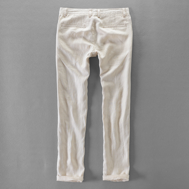 ออกแบบใหม่ผ้าลินินแฟชั่นแบรนด์ - Men'S Fashion Linen Pants บทวิจารณ์และราคา