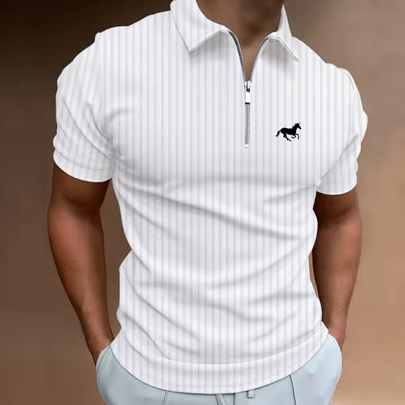 ฤดูร้อนผู้ชายเสื้อกอล์ฟโปโลลำล - Mens Fashion Quarter Zip บทวิจารณ์และราคา