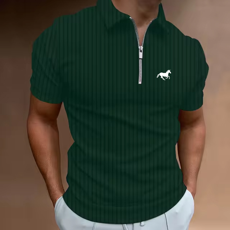 ฤดูร้อนผู้ชายเสื้อกอล์ฟโปโลลำล - Mens Fashion Quarter Zip บทวิจารณ์และราคา