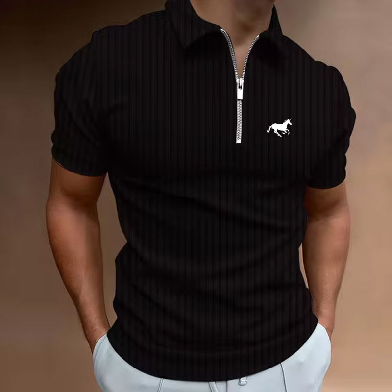 ฤดูร้อนผู้ชายเสื้อกอล์ฟโปโลลำล - Mens Fashion Quarter Zip บทวิจารณ์และราคา