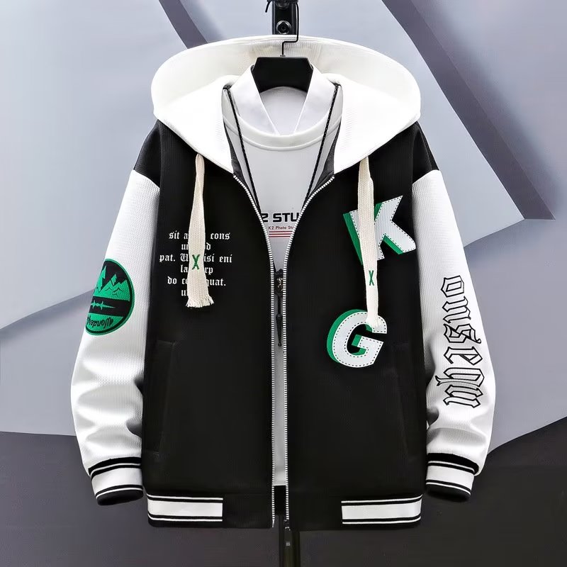 แจ็คเก็ตกระเป๋าขนส่งมีฮู้ดสำหร - Mens Fashion Baseball Jersey บทวิจารณ์และราคา