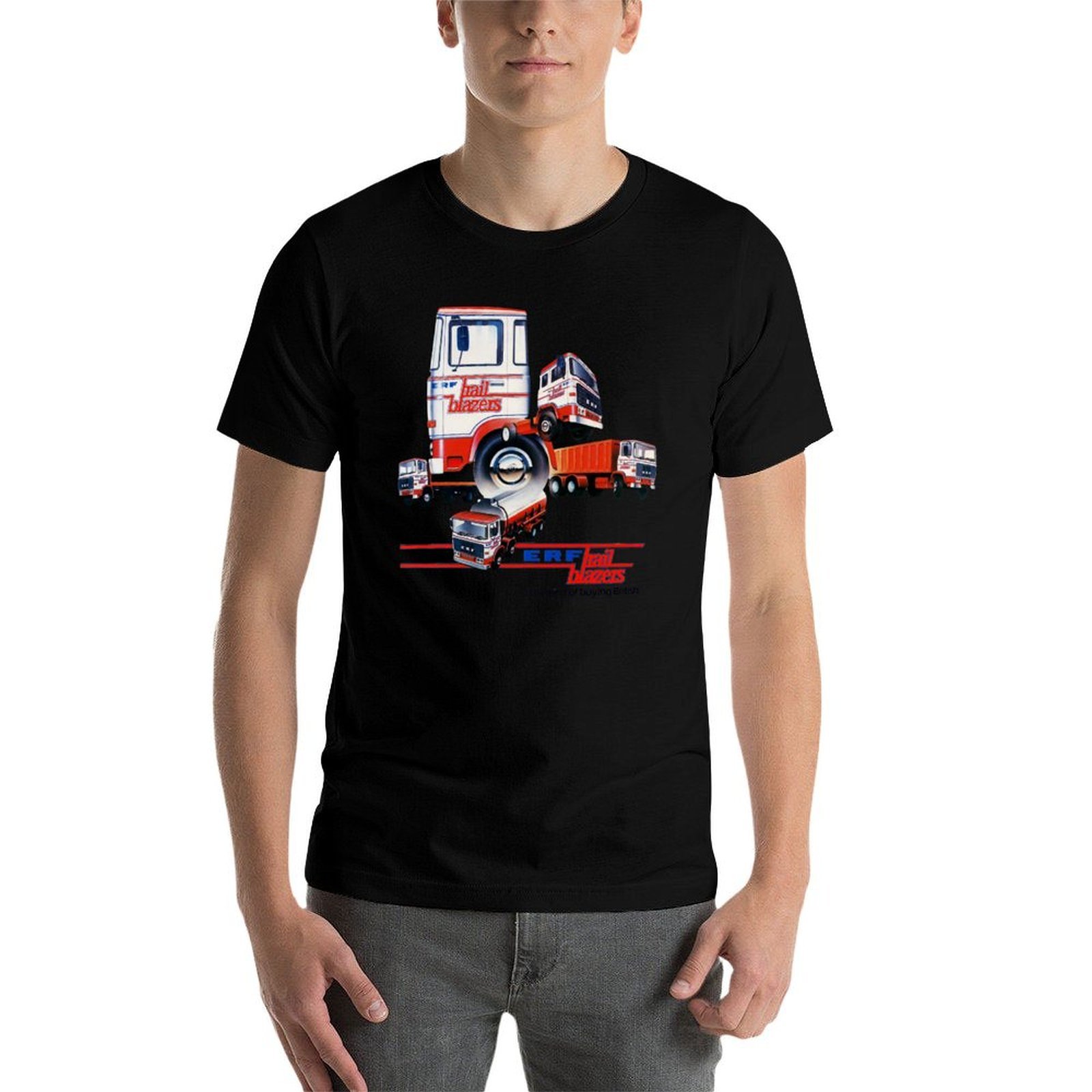 ERF TRUCKS - เสื้อยืดโฆษณาในยุ - Mens Fashion In 1980S บทวิจารณ์และราคา