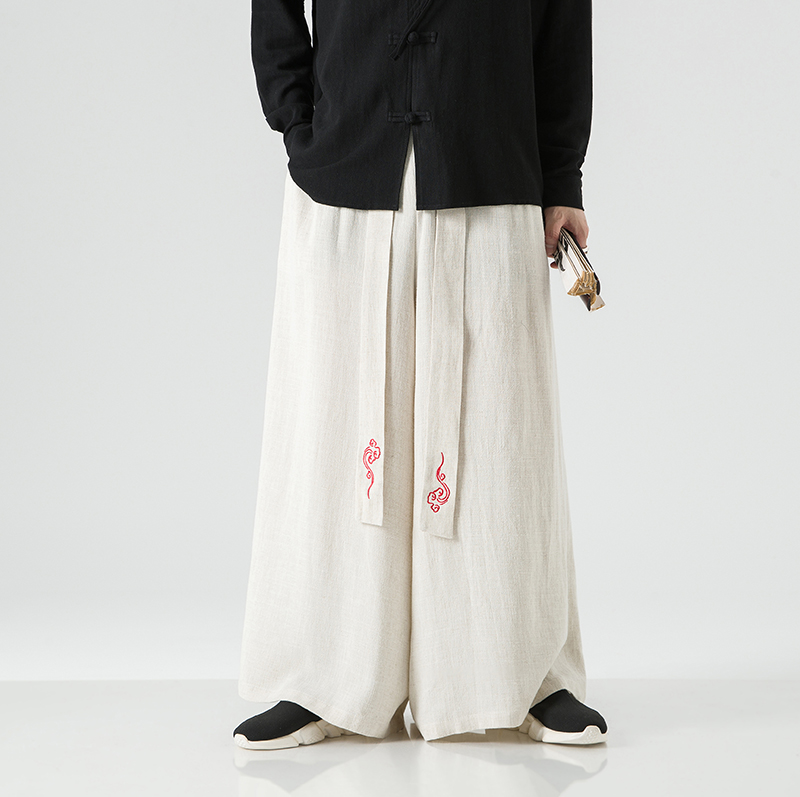 กางเกงกางเกงขาม้าผ้าลินินผู้ชา - Men'S Fashion Linen Pants บทวิจารณ์และราคา