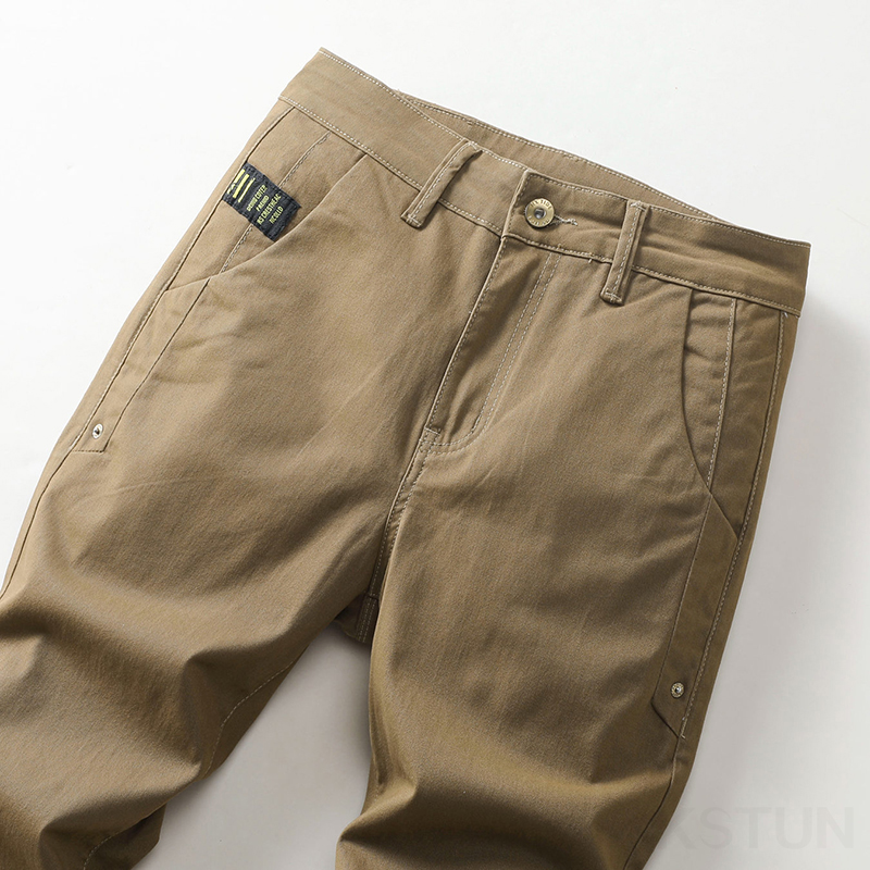 KSTUN Mens Casual กางเกง Slim  - Men'S Fashion Khaki Pants บทวิจารณ์และราคา