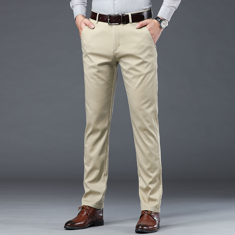 ฤดูร้อนบาง Men's Slim กางเกงแฟ - Men'S Fashion Khaki Pants บทวิจารณ์และราคา
