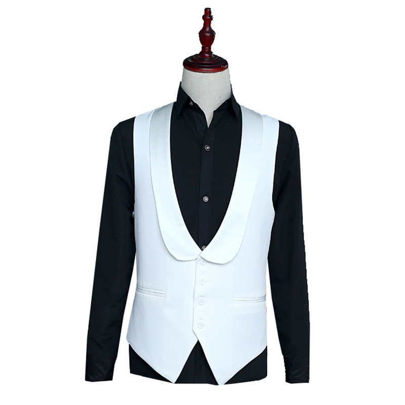 เสื้อกั๊กแฟชั่นสีขาวลายผลไม้สี - Men Fashion Photography บทวิจารณ์และราคา