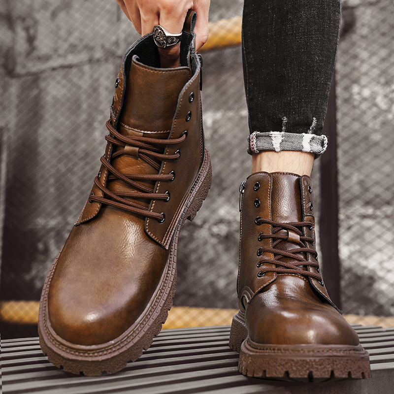 รองเท้าบูทเพิ่มความสูง 6 ซม. ส - Fashion Men'S Boots บทวิจารณ์และราคา
