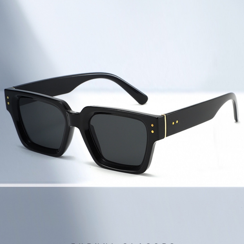 แว่นกันแดดทรงเหลี่ยมย้อนยุค YI - Men Fashion Photography บทวิจารณ์และราคา