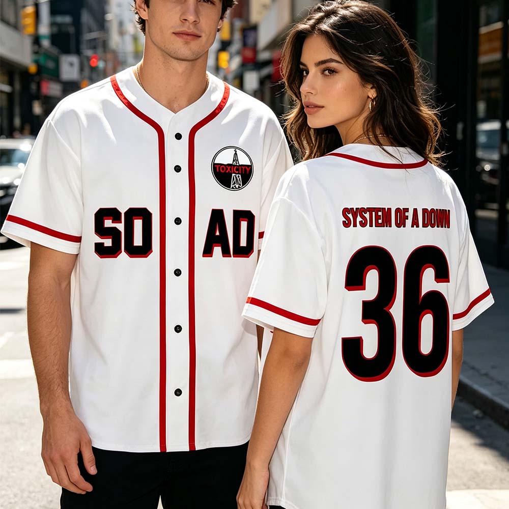เสื้อเบสบอล System of A Down ท - Mens Fashion Baseball Jersey บทวิจารณ์และราคา