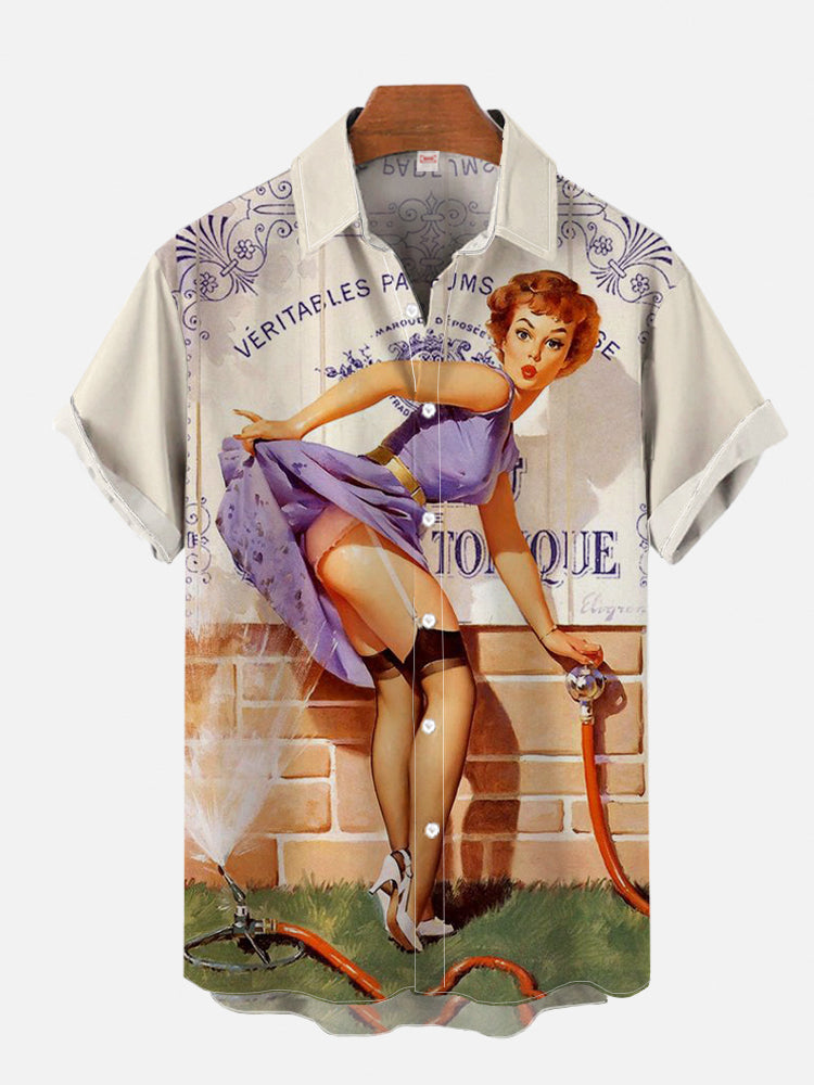 เสื้อแขนสั้นพิมพ์ลายสไตล์วินเท - Mens Fashion In 1980S บทวิจารณ์และราคา