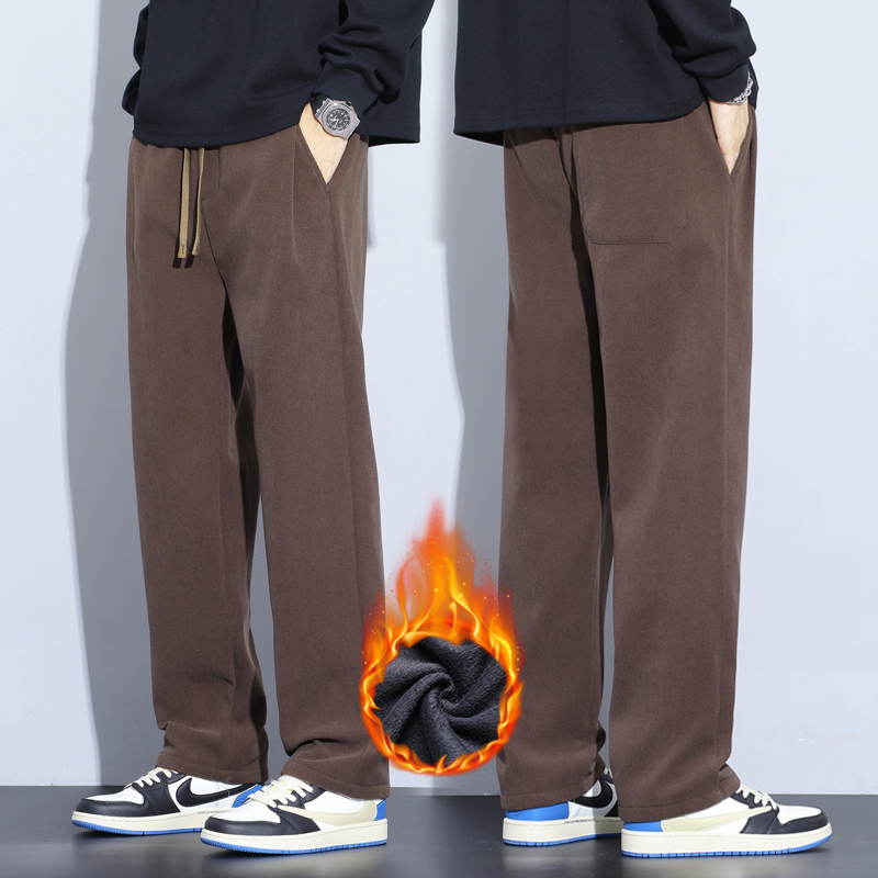 กาแฟสีกากีสีดําสีเทาหลวมสบายๆก - Men'S Fashion Khaki Pants บทวิจารณ์และราคา