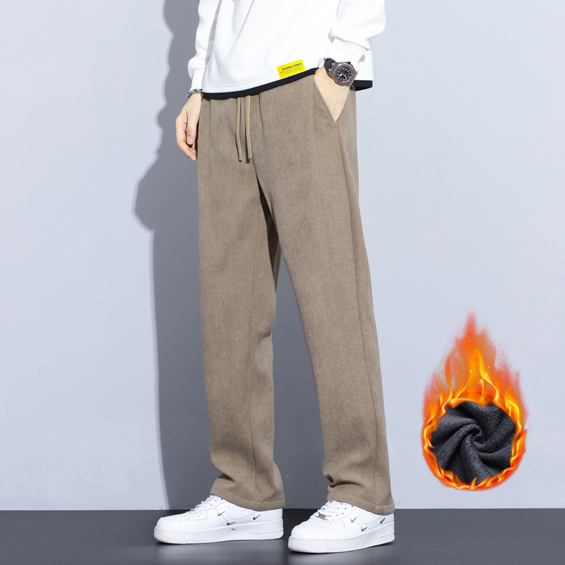 กาแฟสีกากีสีดําสีเทาหลวมสบายๆก - Men'S Fashion Khaki Pants บทวิจารณ์และราคา