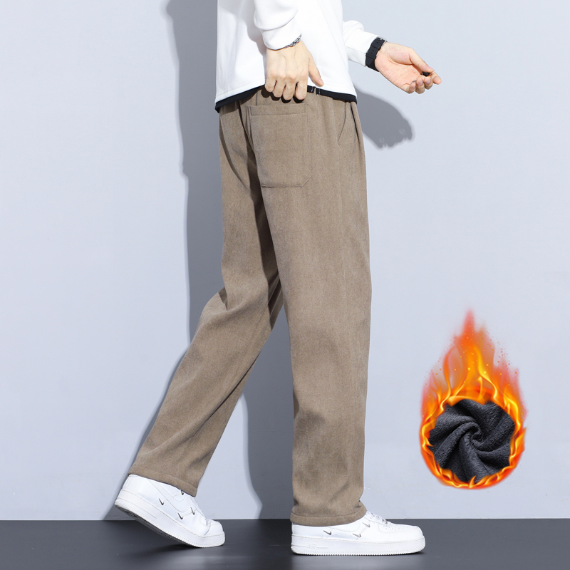 กาแฟสีกากีสีดําสีเทาหลวมสบายๆก - Men'S Fashion Khaki Pants บทวิจารณ์และราคา