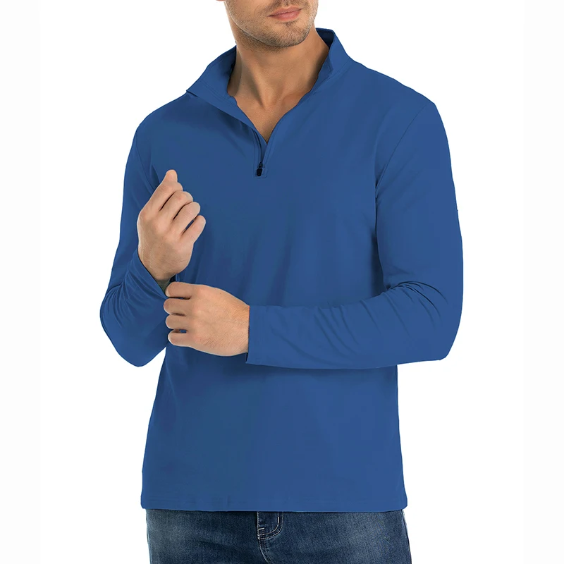 เสื้อเชิ้ตแขนยาวผู้ชายแบบซิป 1 - Mens Fashion Quarter Zip บทวิจารณ์และราคา