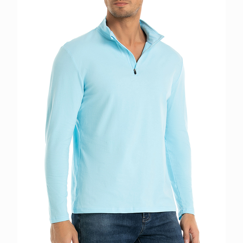 เสื้อเชิ้ตแขนยาวผู้ชายแบบซิป 1 - Mens Fashion Quarter Zip บทวิจารณ์และราคา