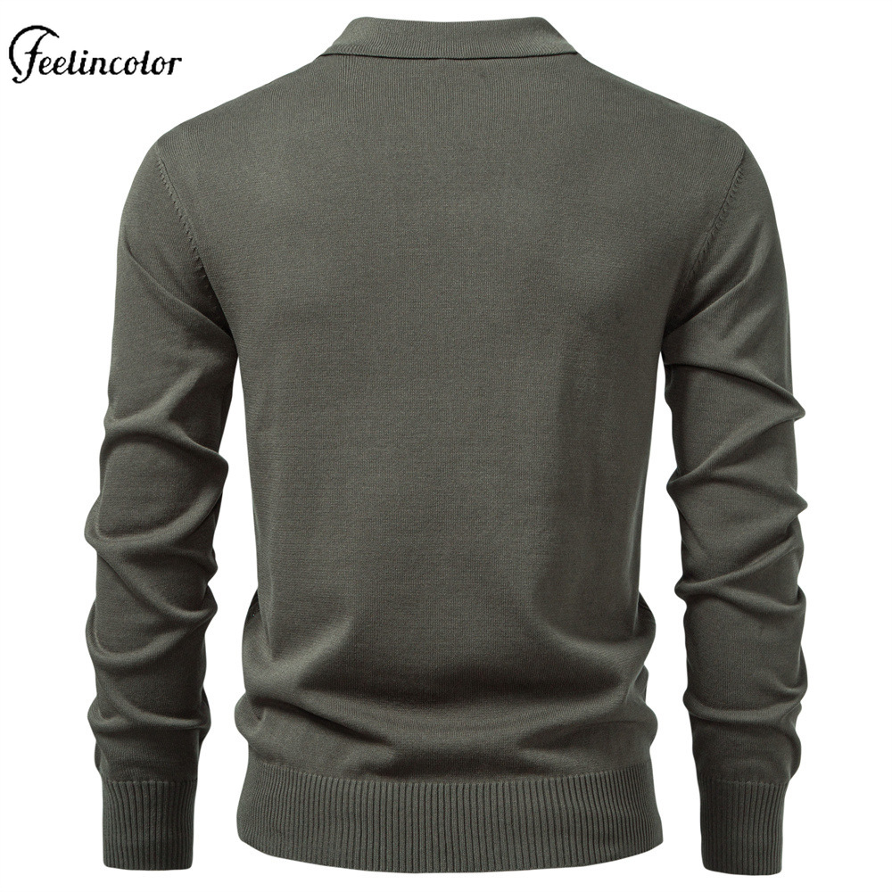 เสื้อโปโลผู้ชายสีเขียวมะกอก แข - Mens Fashion Quarter Zip บทวิจารณ์และราคา
