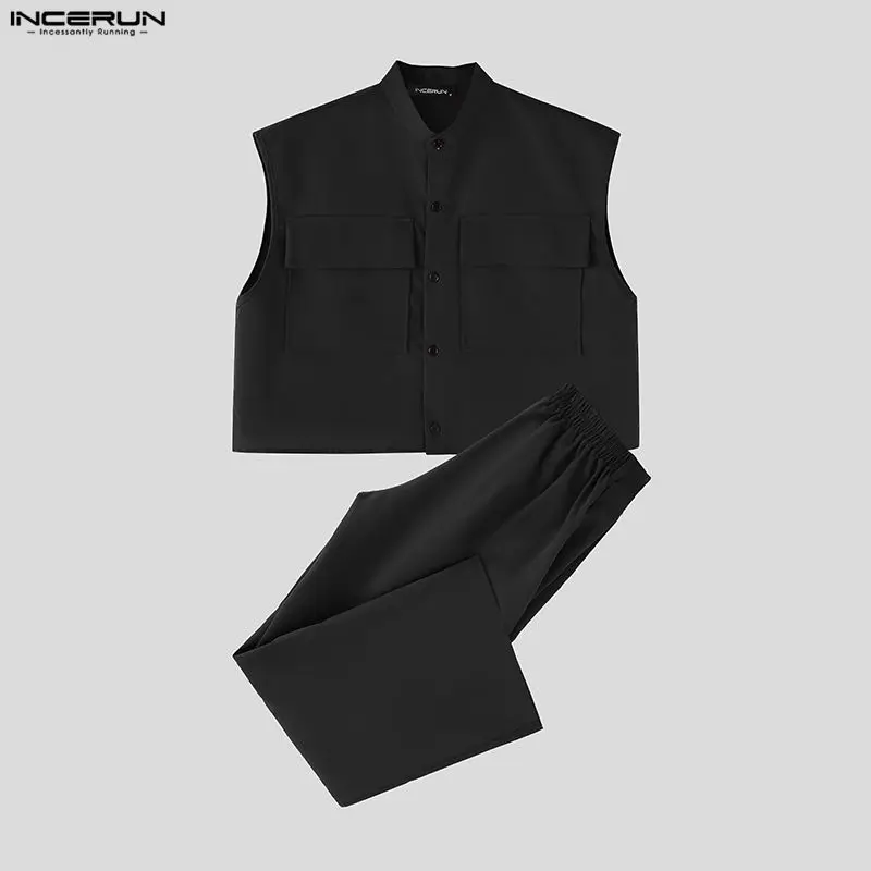 INCERUN ชุดเซ็ตผู้ชาย เสื้อครอ - Mens Fashion Casual Outfits บทวิจารณ์และราคา