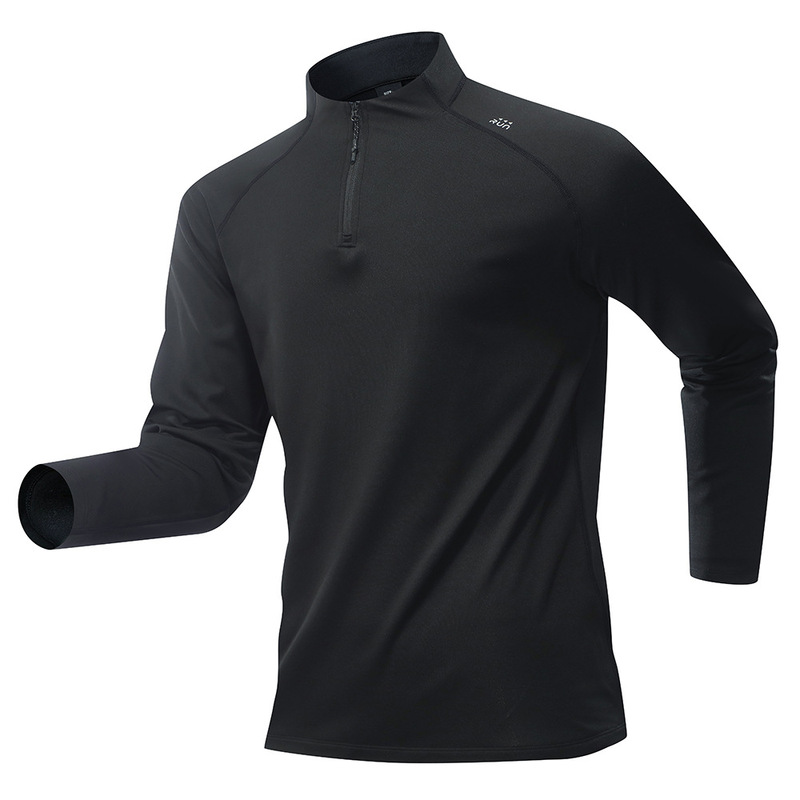 เสื้อยืดกีฬาผู้ชาย QICHE ซับใน - Mens Fashion Quarter Zip บทวิจารณ์และราคา