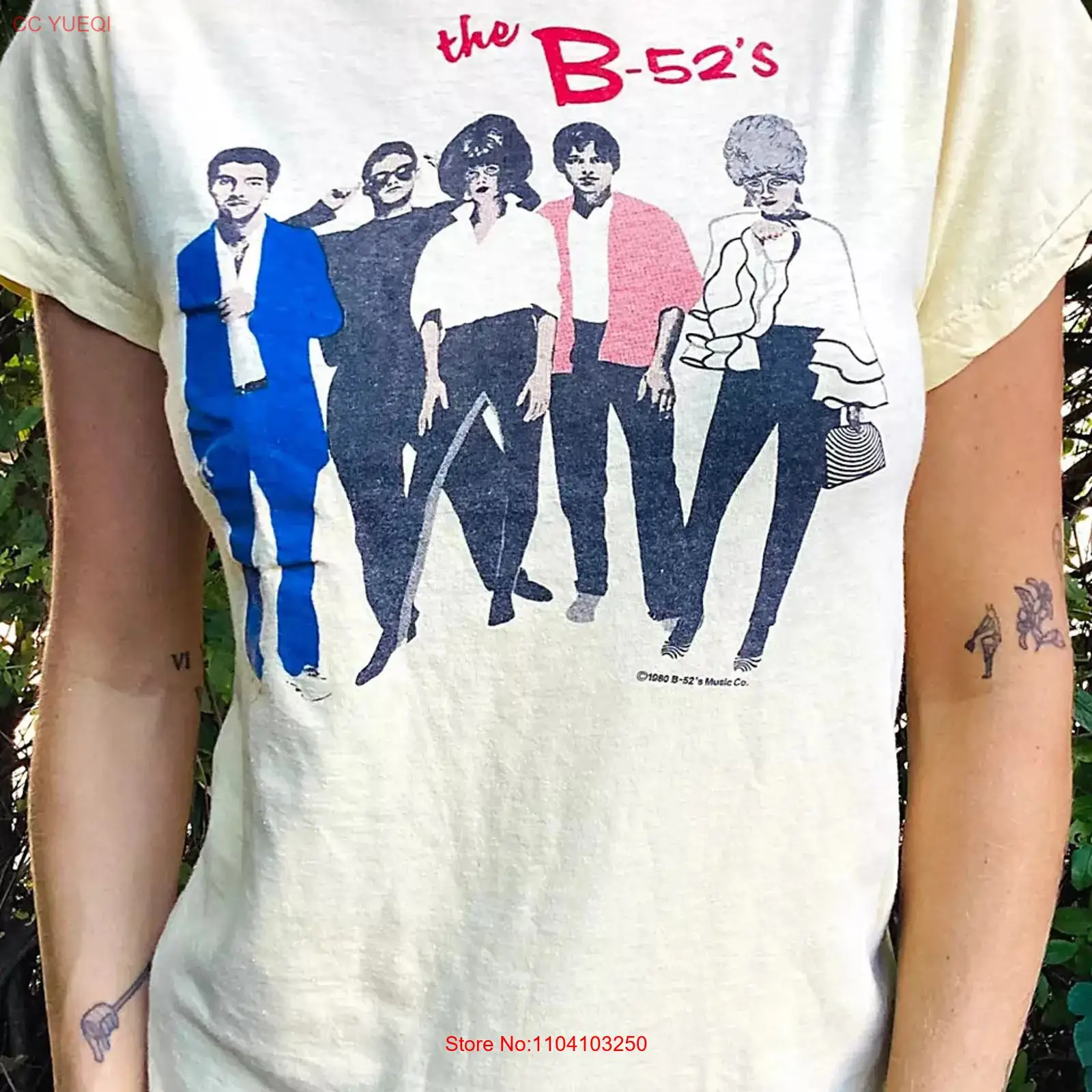 เสื้อยืดวงดนตรีร็อค B52s รุ่นป - Mens Fashion In 1980S บทวิจารณ์และราคา