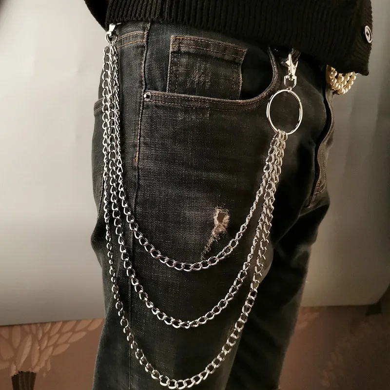 เข็มขัดโลหะแบบโซ่สไตล์พังก์ พร - Men Fashion Rave บทวิจารณ์และราคา