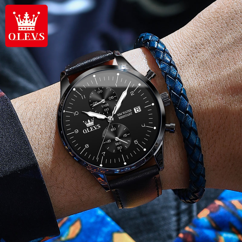OLEVS 2880 นาฬิกาแฟชั่นลำลองสำ - Mens Fashion Watch บทวิจารณ์และราคา