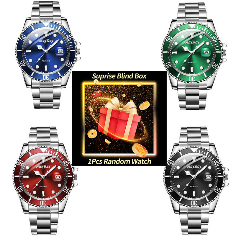 นาฬิกาข้อมือเซอร์ไพรส์แบบสุ่ม  - Mens Fashion Watch บทวิจารณ์และราคา