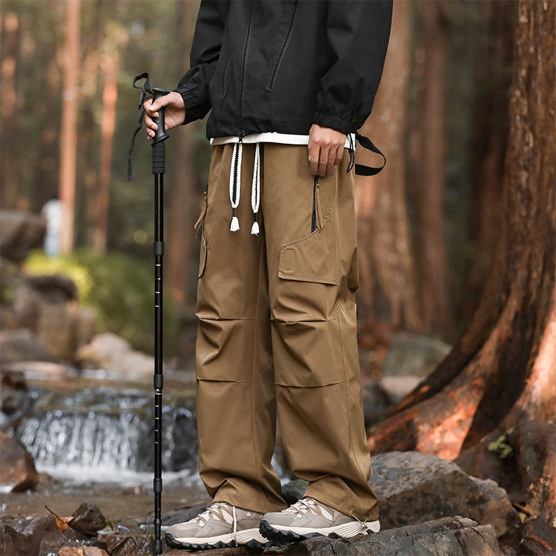 กางเกงคาร์โก้ผู้ชายผ้าฝ้ายใหม่ - Men'S Fashion Khaki Pants บทวิจารณ์และราคา