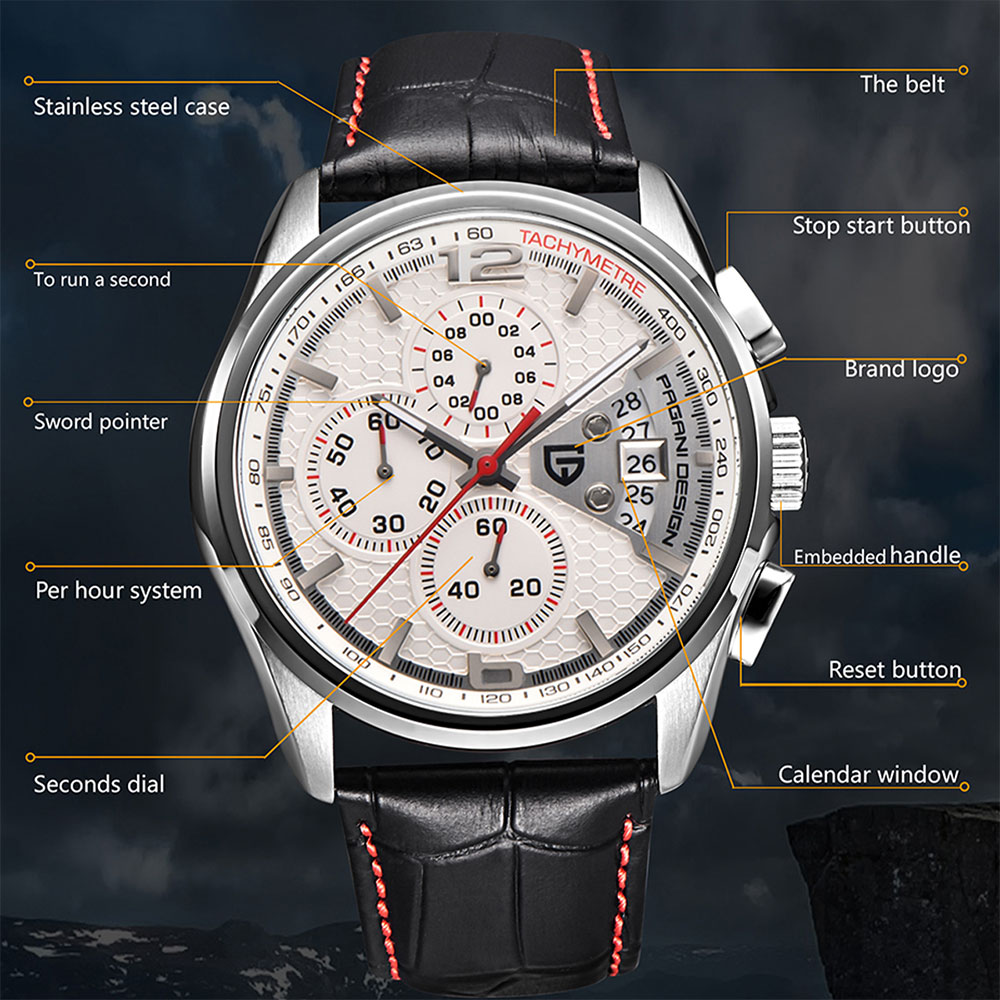 PAGANI DESIGN ใหม่ PD-3306 นาฬ - Mens Fashion Watch บทวิจารณ์และราคา