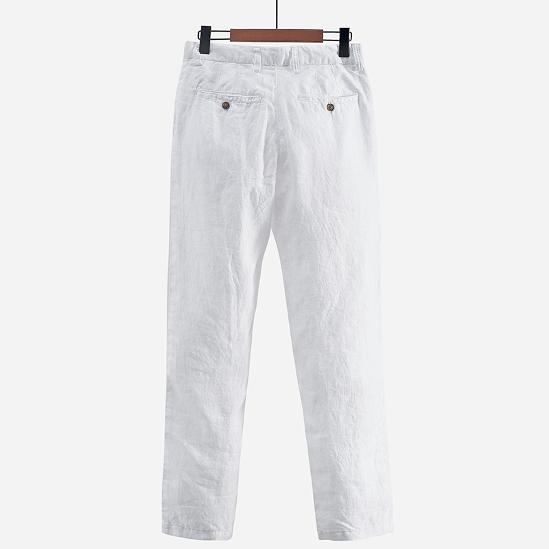 กางเกงลำลองผ้าลินินผู้ชายสไตล์ - Men'S Fashion Linen Pants บทวิจารณ์และราคา