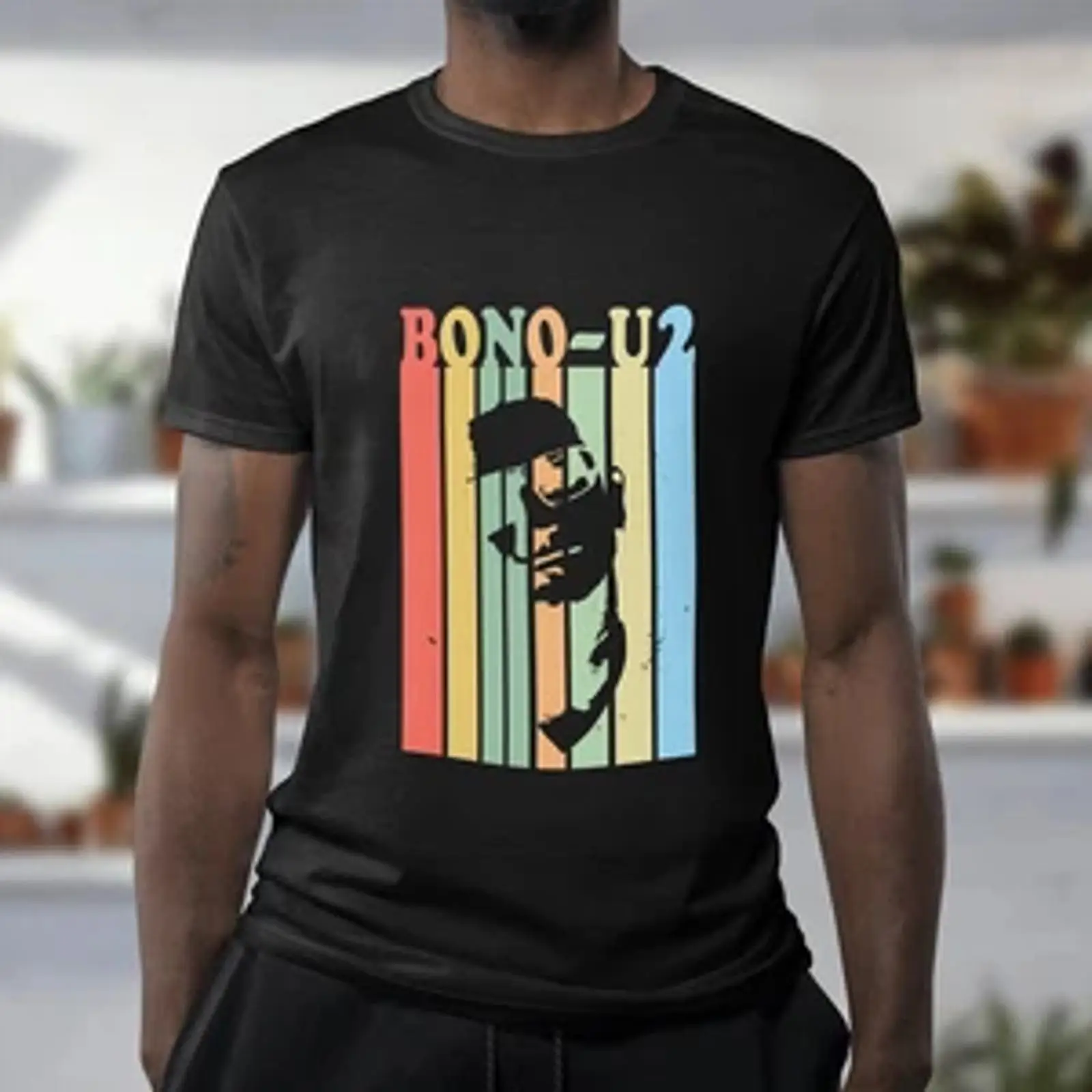 BONO U2 เสื้อยืด ตำนานดนตรี วง - Mens Fashion In 1980S บทวิจารณ์และราคา