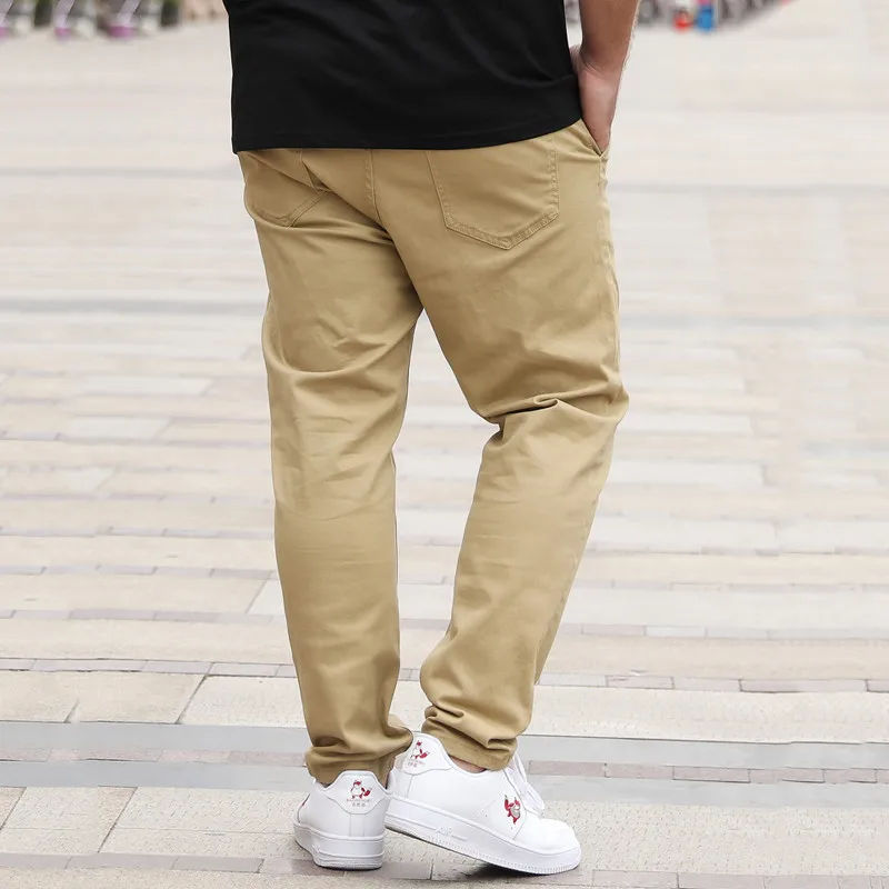 ขนาดบวก 36-50 กางเกงผู้ชายทรงต - Men'S Fashion Khaki Pants บทวิจารณ์และราคา