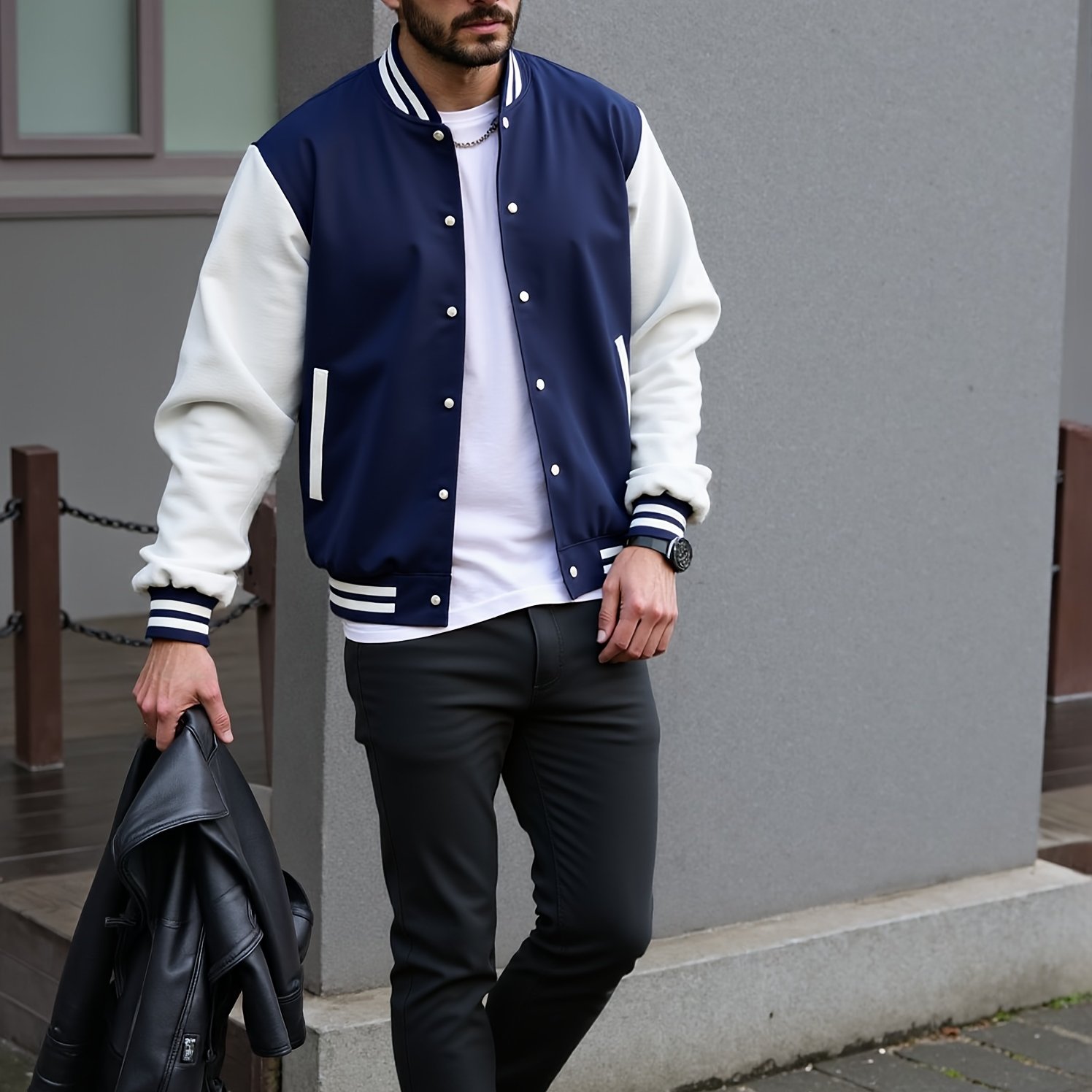 เสื้อเบสบอลผู้ชายสไตล์อเมริกัน - Mens Fashion Baseball Jersey บทวิจารณ์และราคา