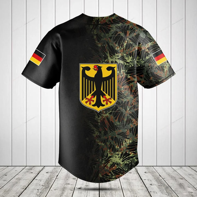 เสื้อเชิ้ตแขนสั้นลายกราฟิกโล่เ - Mens Fashion Baseball Jersey บทวิจารณ์และราคา