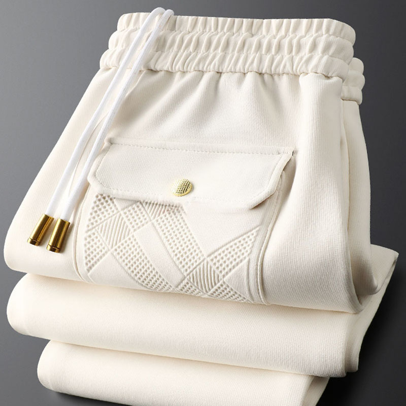 กางเกงวอร์มสีกากีลำลองแบบถักสำ - Men'S Fashion Khaki Pants บทวิจารณ์และราคา