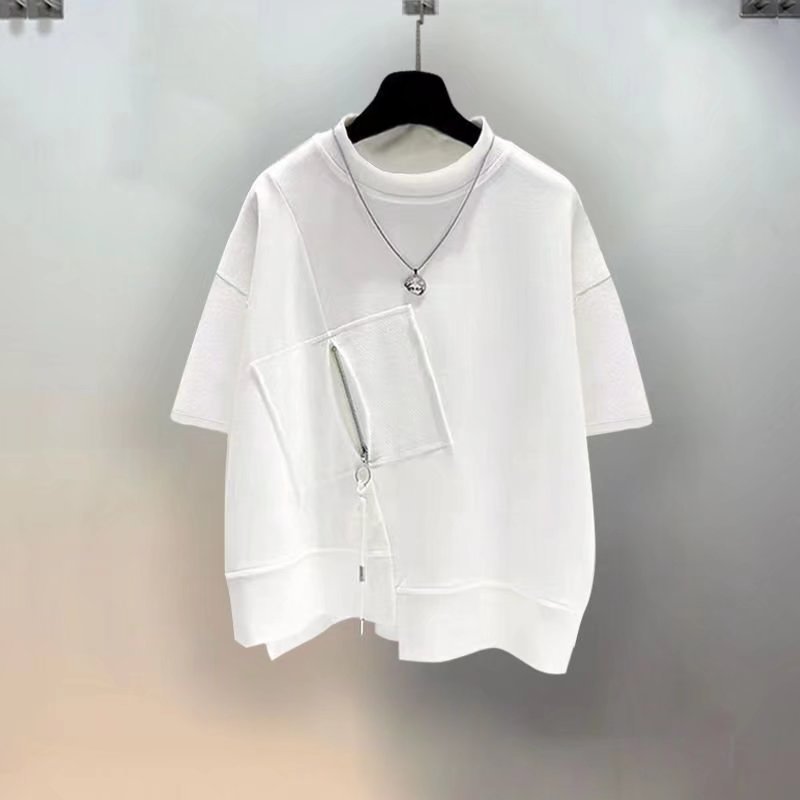 เสื้อยืดแขนสั้นผู้ชาย QICHE พร - Mens Fashion Quarter Zip บทวิจารณ์และราคา