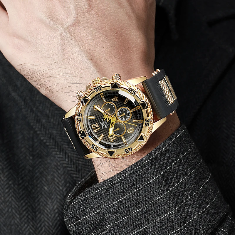 1PC ความประหลาดใจนาฬิกาลึกลับ  - Mens Fashion Watch บทวิจารณ์และราคา
