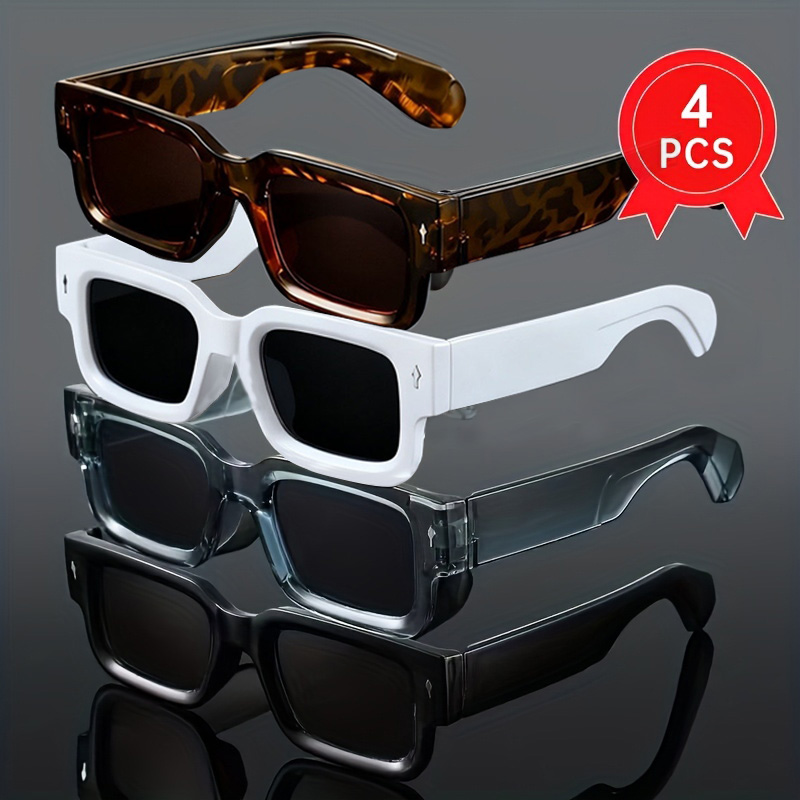 แว่นกันแดดทรงเต็มกรอบ 4 ชิ้น ด - Men Fashion Photography บทวิจารณ์และราคา