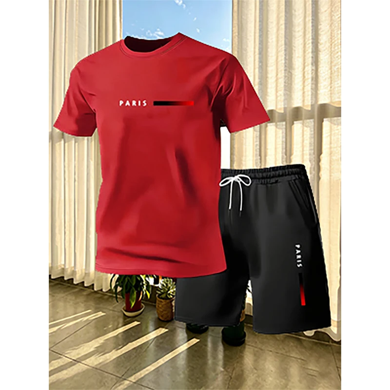 ชุดเซ็ต 2 ชิ้น เสื้อยืดแขนสั้น - Paris Men'S Fashion บทวิจารณ์และราคา