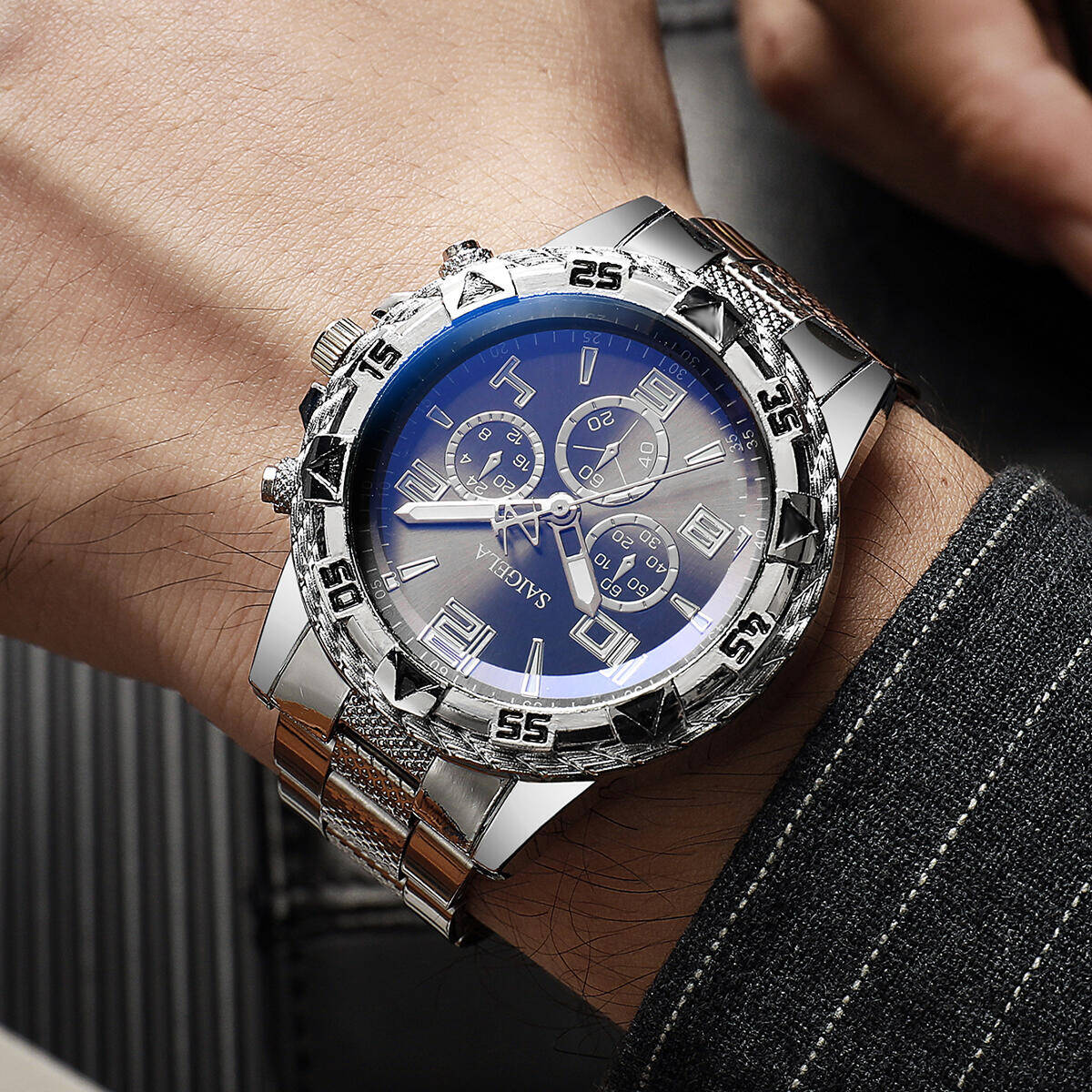 นาฬิกาข้อมือผู้ชายแบบกล่องสุ่ม - Mens Fashion Watch บทวิจารณ์และราคา