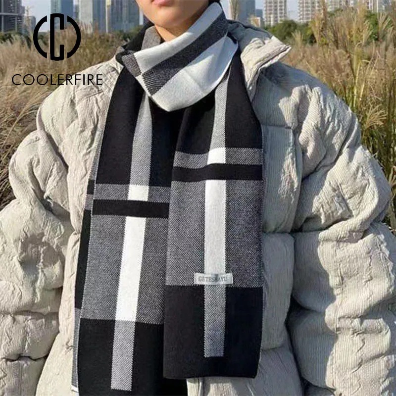 ฤดูหนาวใหม่ผู้ชายผ้าพันคอผ้าพั - Men Scarf Wool บทวิจารณ์และราคา