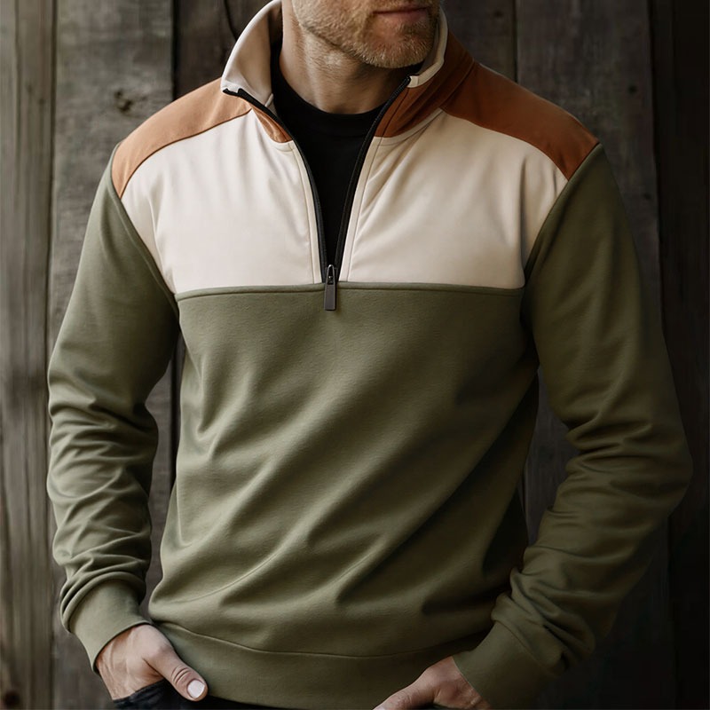 เสื้อสเวตเชิ้ตผู้ชาย UETEEY แบ - Mens Fashion Quarter Zip บทวิจารณ์และราคา
