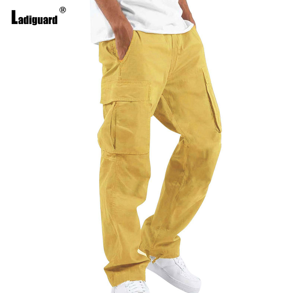 PLUS ขนาด 5XL Mens Multi-Pocke - Men'S Fashion Khaki Pants บทวิจารณ์และราคา