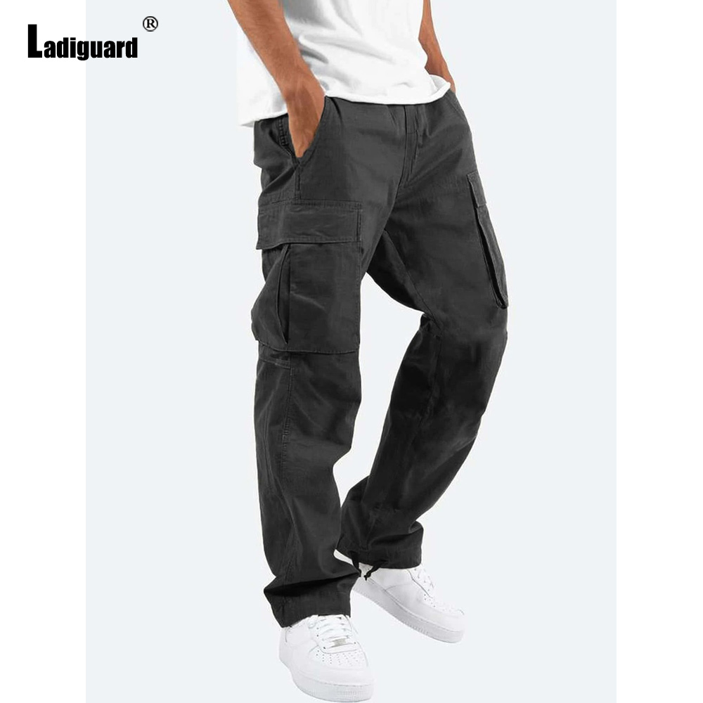 PLUS ขนาด 5XL Mens Multi-Pocke - Men'S Fashion Khaki Pants บทวิจารณ์และราคา
